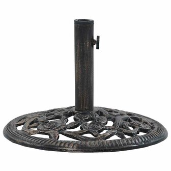 Parasolvoet 12 kg 48 cm gietijzer bronskleurig 2