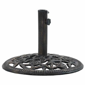 Parasolvoet 12 kg 48 cm gietijzer bronskleurig 4