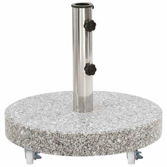 Parasolvoet rond 30 kg graniet grijs 2