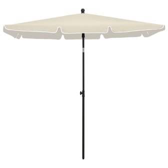 Parasol met paal 210x140 cm zandkleurig 2