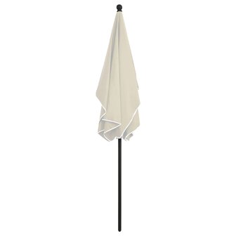 Parasol met paal 210x140 cm zandkleurig 4
