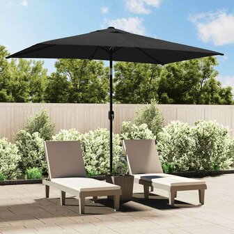 Parasol met metalen paal 300x200 cm antraciet 1