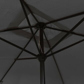 Parasol met metalen paal 300x200 cm antraciet 5