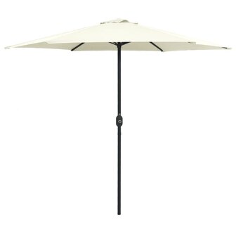 Parasol met aluminium paal 270x246 cm zandwit 1