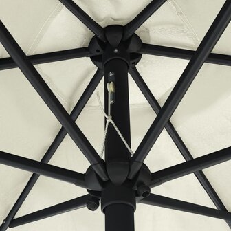 Parasol met aluminium paal 270x246 cm zandwit 5