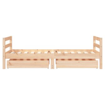 Kinderbedframe met lades 80x160 cm massief grenenhout 6
