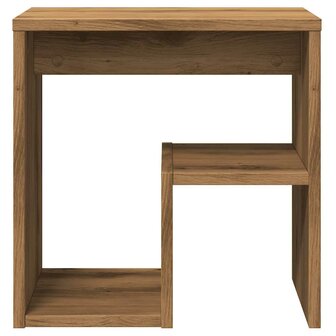 Nachtkastje 40x30x40 cm bewerkt hout artisanaal eikenkleurig 5
