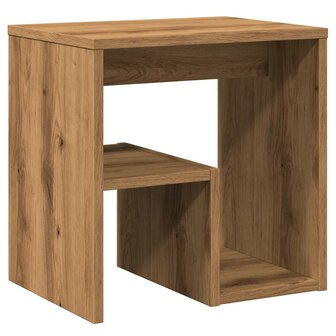 Nachtkastje 40x30x40 cm bewerkt hout artisanaal eikenkleurig 7