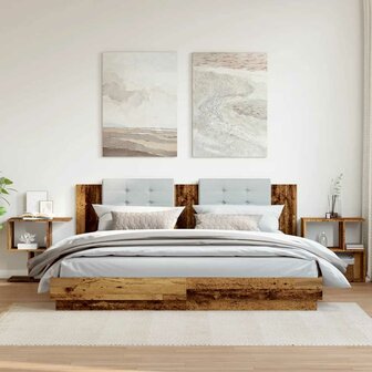 Nachtkastjes 2 st 50x30x51,5 cm bewerkt hout oud houtkleurig 3