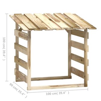 Pergola&amp;apos;s met dak 4 st 100x90x100 cm ge&iuml;mpregneerd grenenhout 8