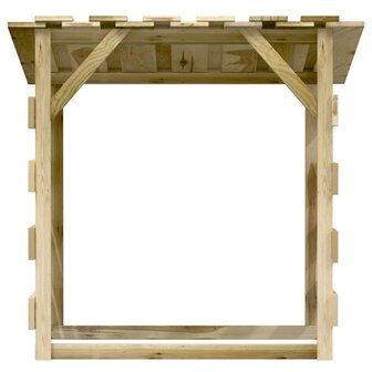 Pergola&amp;apos;s met dak 6 st 100x90x100 cm ge&iuml;mpregneerd grenenhout 4