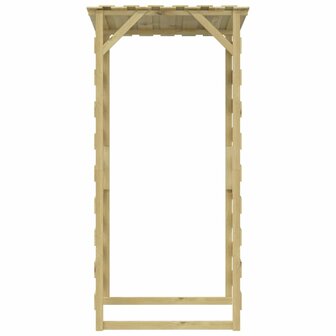 Pergola&amp;apos;s met dak 2 st 100x90x200 cm ge&iuml;mpregneerd grenenhout 6