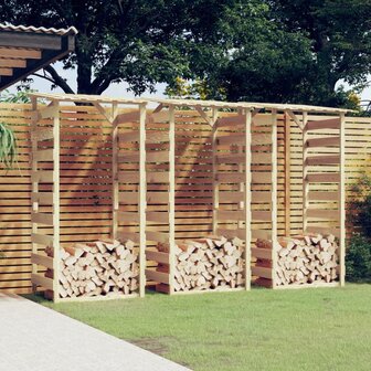 Pergola&amp;apos;s met dak 3 st 100x90x200 cm ge&iuml;mpregneerd grenenhout 1