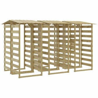 Pergola&amp;apos;s met dak 6 st 100x90x200 cm ge&iuml;mpregneerd grenenhout 2