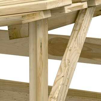Pergola&amp;apos;s met dak 6 st 100x90x200 cm ge&iuml;mpregneerd grenenhout 7