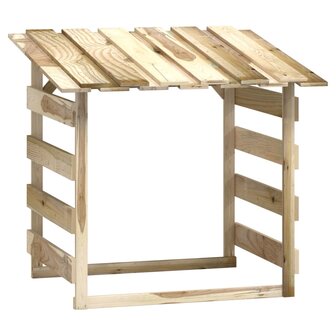Pergola met dak 100x90x100 cm ge&iuml;mpregneerd grenenhout 2