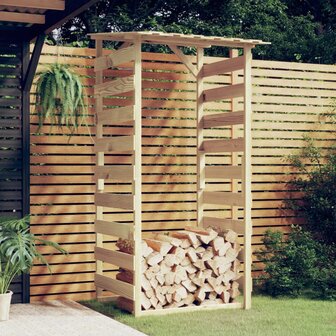 Pergola met dak 100x90x200 cm ge&iuml;mpregneerd grenenhout 1