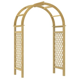 Boog met latwerk 141x97x243 cm ge&iuml;mpregneerd massief grenenhout 2