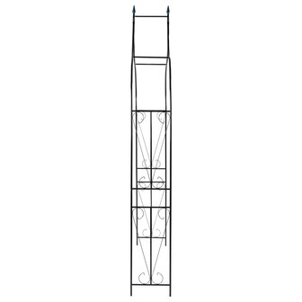 Tuinboog 120x38x258 cm ijzer donkergroen  3
