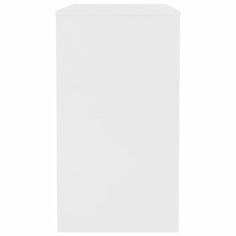 Bureau 90x40x72 cm bewerkt hout wit 5