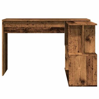Hoekbureau 200,5x50x76 cm bewerkt hout oud houtkleurig 4