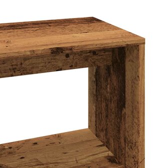 Hoekbureau 200,5x50x76 cm bewerkt hout oud houtkleurig 8