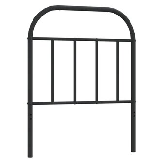 Hoofdbord metaal zwart 75 cm 2