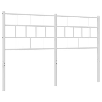 Hoofdbord 120 cm metaal wit 2