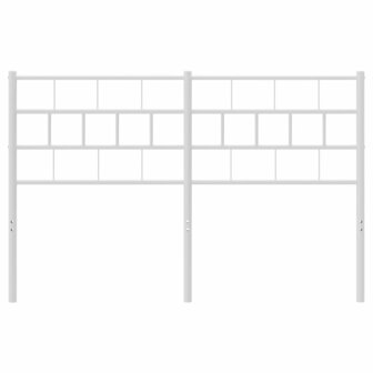 Hoofdbord 120 cm metaal wit 3