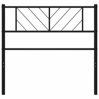 Hoofdbord 100 cm metaal zwart 4