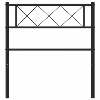 Hoofdbord 90 cm metaal zwart 3