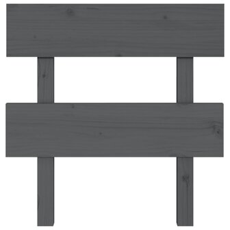 Hoofdbord 103,5x3x81 cm massief grenenhout grijs 3