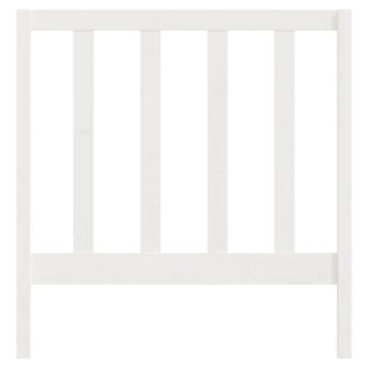 Hoofdbord 95x4x100 cm massief grenenhout wit 4