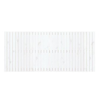 Wandhoofdbord 204x3x90 cm massief grenenhout wit 4