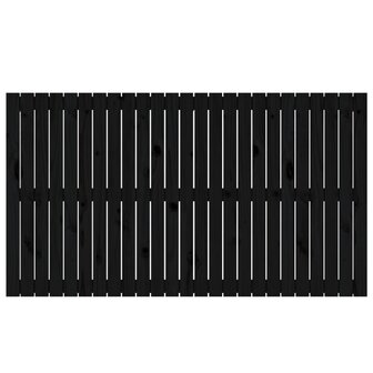 Wandhoofdbord 159,5x3x90 cm massief grenenhout zwart 4