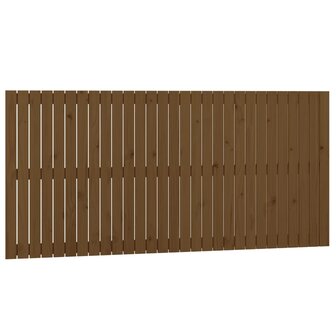 Wandhoofdbord 185x3x90 cm massief grenenhout honingbruin 2