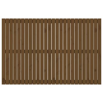 Wandhoofdbord 166x3x110 cm massief grenenhout honingbruin 4
