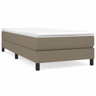 Bedframe zonder matras 90x190 cm stof taupe 2
