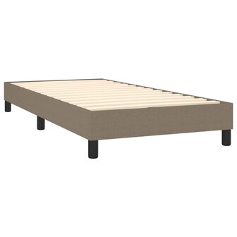 Bedframe zonder matras 90x190 cm stof taupe 4