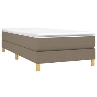 Bedframe zonder matras 100x200 cm stof taupe 3