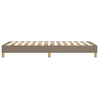 Bedframe zonder matras 100x200 cm stof taupe 6