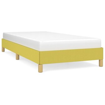 Bedframe stof groen 90x200 cm 2