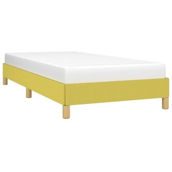 Bedframe stof groen 90x200 cm 3
