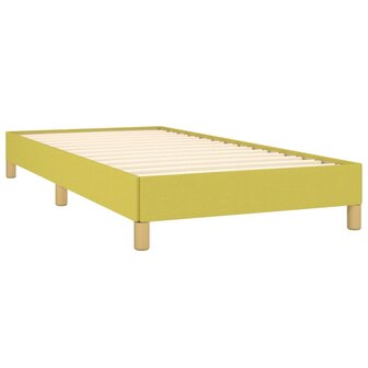Bedframe stof groen 90x200 cm 4