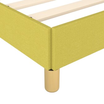 Bedframe stof groen 90x200 cm 7