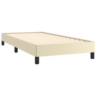 Bedframe kunstleer cr&egrave;mekleurig 100x200 cm 4