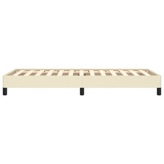 Bedframe kunstleer cr&egrave;mekleurig 100x200 cm 6