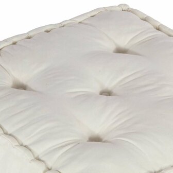 Poef modulair 70x70x36 cr&egrave;mekleurig stof 5