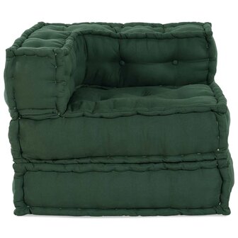 Poef modulair 70x70x54 stof groen 2