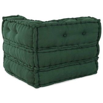 Poef modulair 70x70x54 stof groen 7